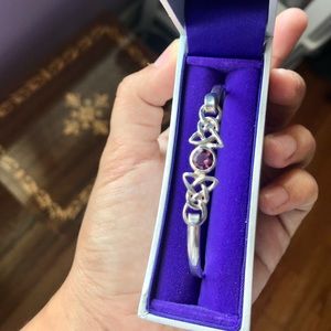New With Box - Real 925 Silver Amethyst